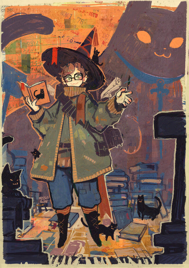 black cats library antiquity